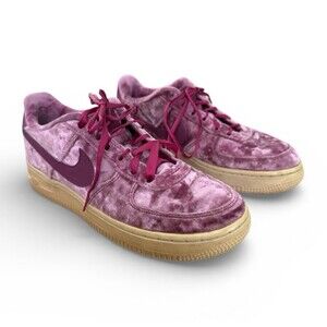 Nike Air Force 1 LV8 Low Tea Berry Size 5Y 5 Youth Crushed Purple Velvet Sneaker